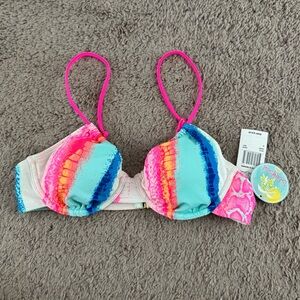 Island Soul multi colored bathing top